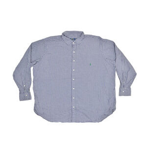 Polo Ralph Lauren Men's Button Down Shirt Big & Tall Size 3XB Plaid Long Sleeve